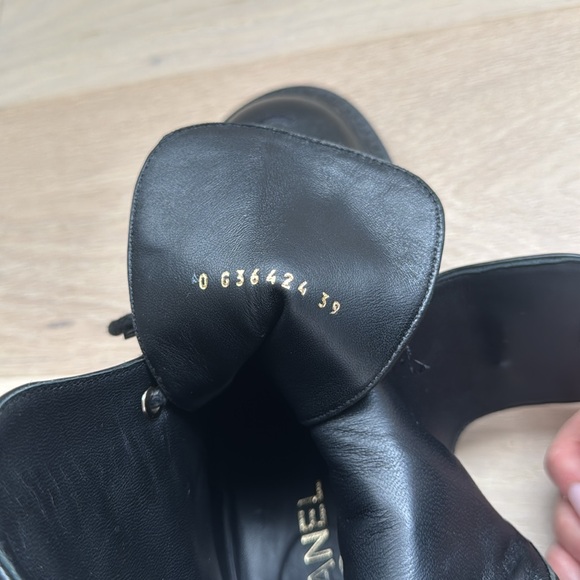 Chanel Black Quilted Leather Ankle Boots - Picture 13 of 14